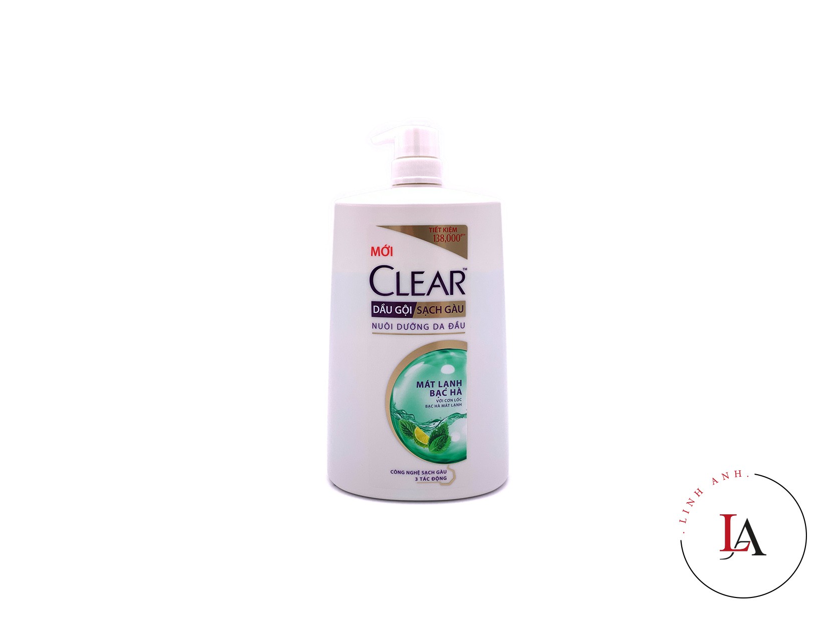 Dầu gội Clear mát lạnh bạc hà 1.4kg/1.36L,000